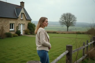 Maison de campagne en pierre avec grand jardin verdoyant disponible à la location autour de 600 euros par mois